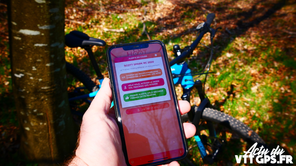 Traceur GPS pour vélo HOOT In'fork